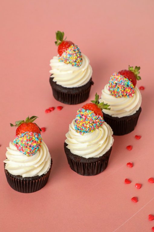 Strawberries Cupcake