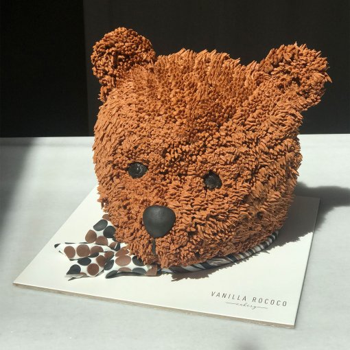 Teddy Face Cake