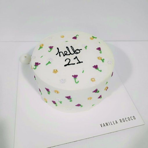 Quoted Flower Cake
