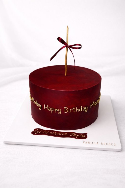 Ribbon Script ,Cake