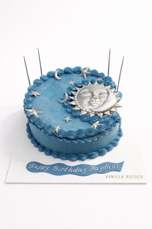 Midnight Gold Cake